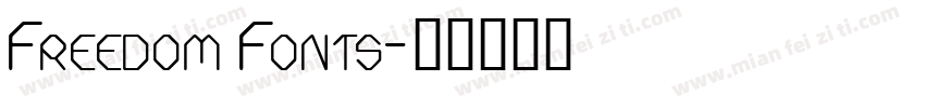 Freedom Fonts字体转换